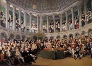 Thomas Pakenham The Irish House fo Commons addressed by Henry Grattan in 1780 during the campaign to force Britain to give Ireland free trade and legislative independ oil painting on canvas